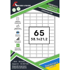 Cамоклеющаяся этикетка в листах А4, 65 шт. ( 38,1х21,2 мм ) скругленные